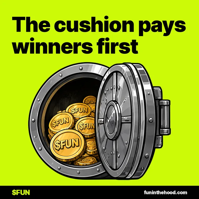 The cushion pays winners first
