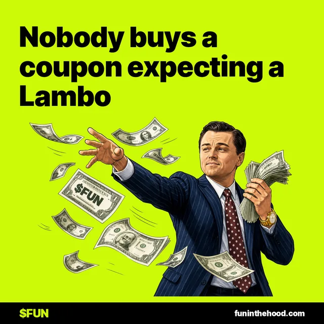 Nobody buys a coupon expecting a Lambo